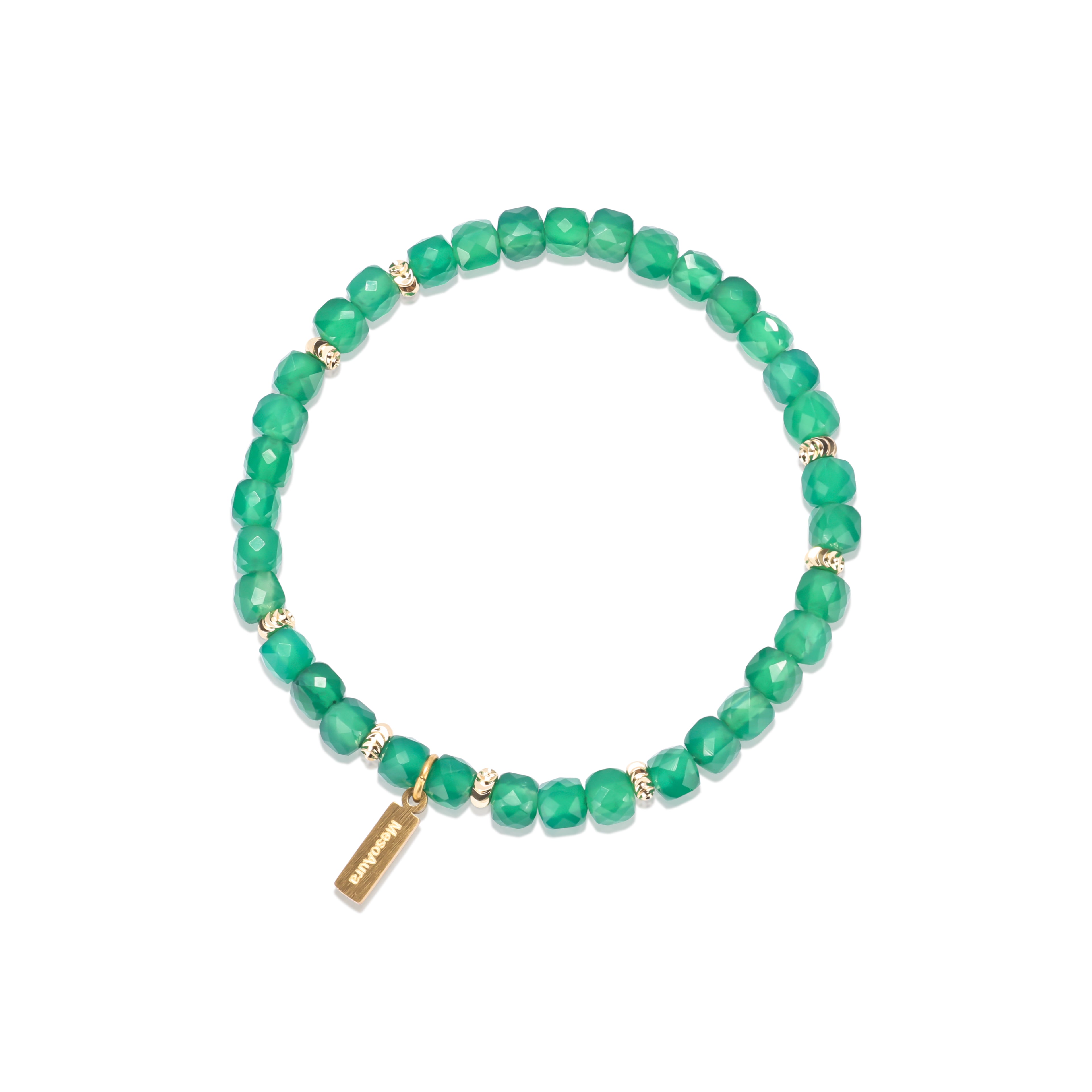 Serene Guardian Green Agate Bracelet