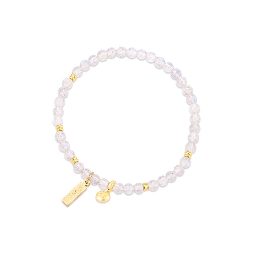 Moonlit Bond Gray Moonstone Bracelet