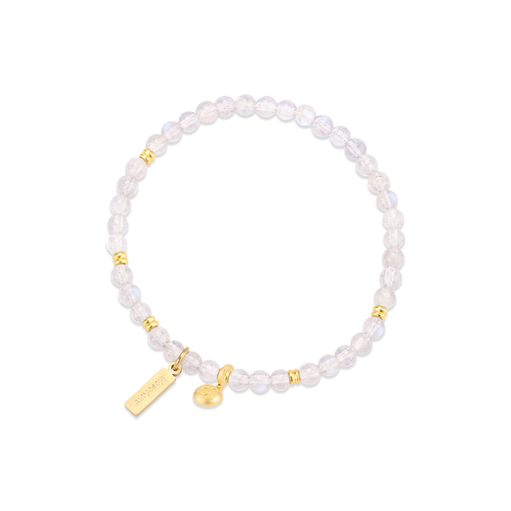 Moonlit Bond Gray Moonstone Bracelet