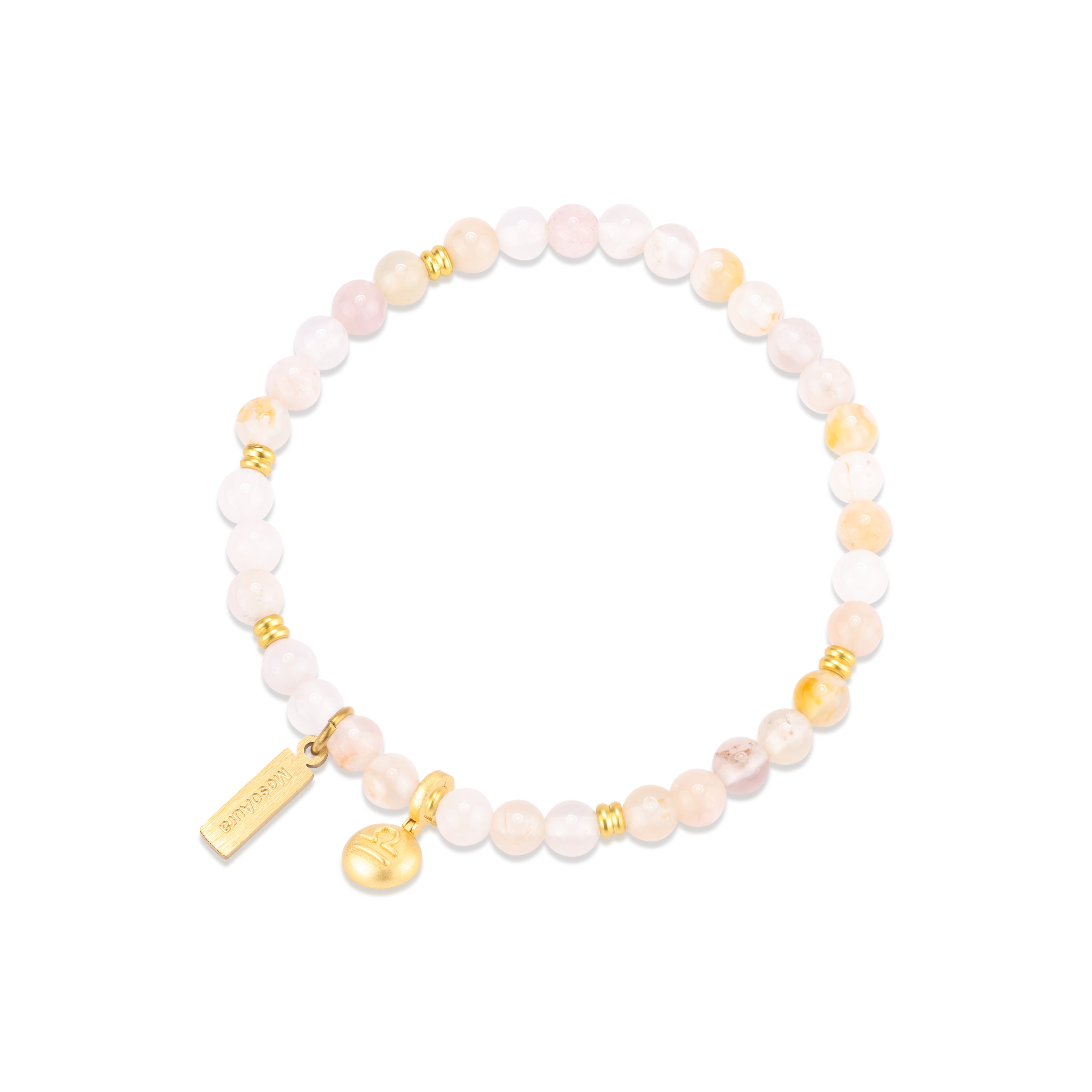 Blossom Fate Sakura Agate Bracelet