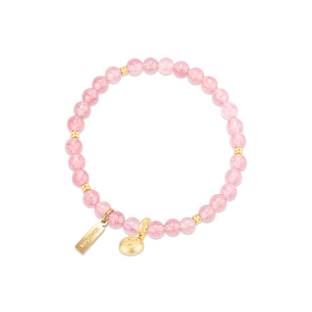 Sweet Attraction Strawberry Quartz Bracelet