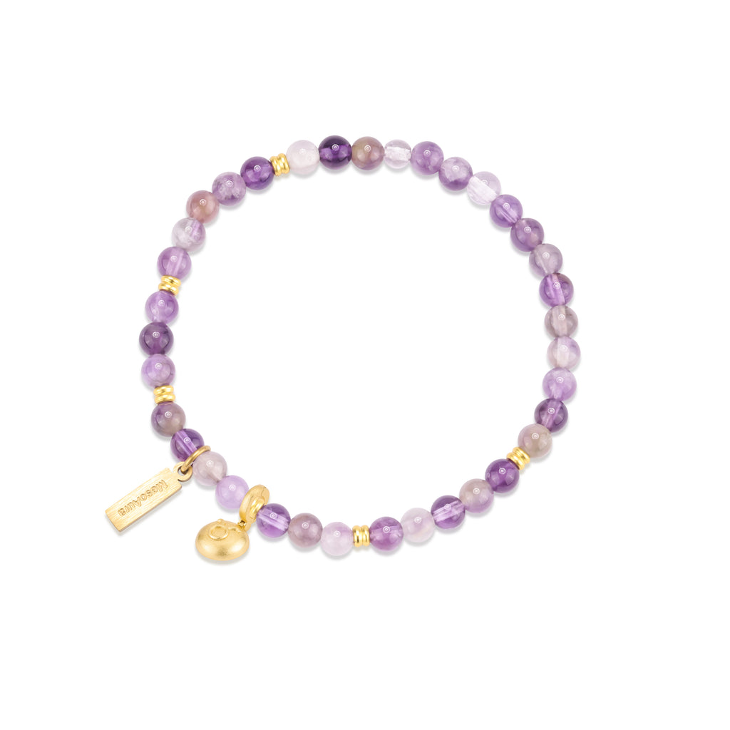 Soul Resonance Purple Fluorite Bracelet