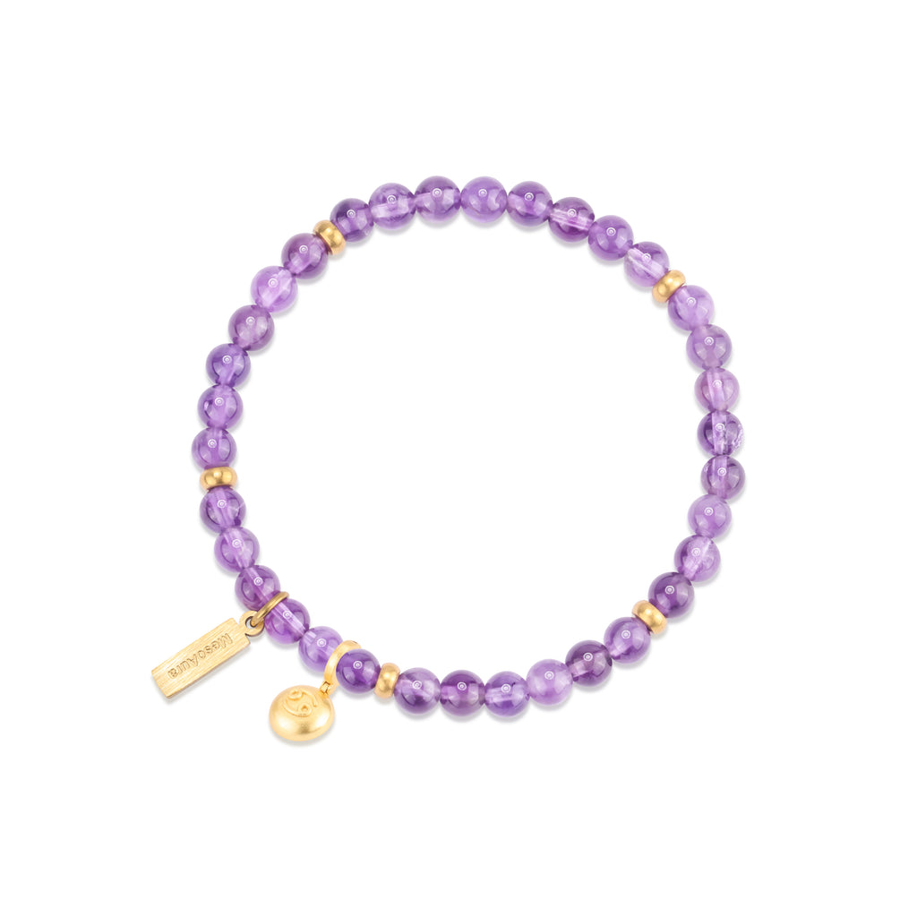 Starlit Guardian Amethyst Bracelet