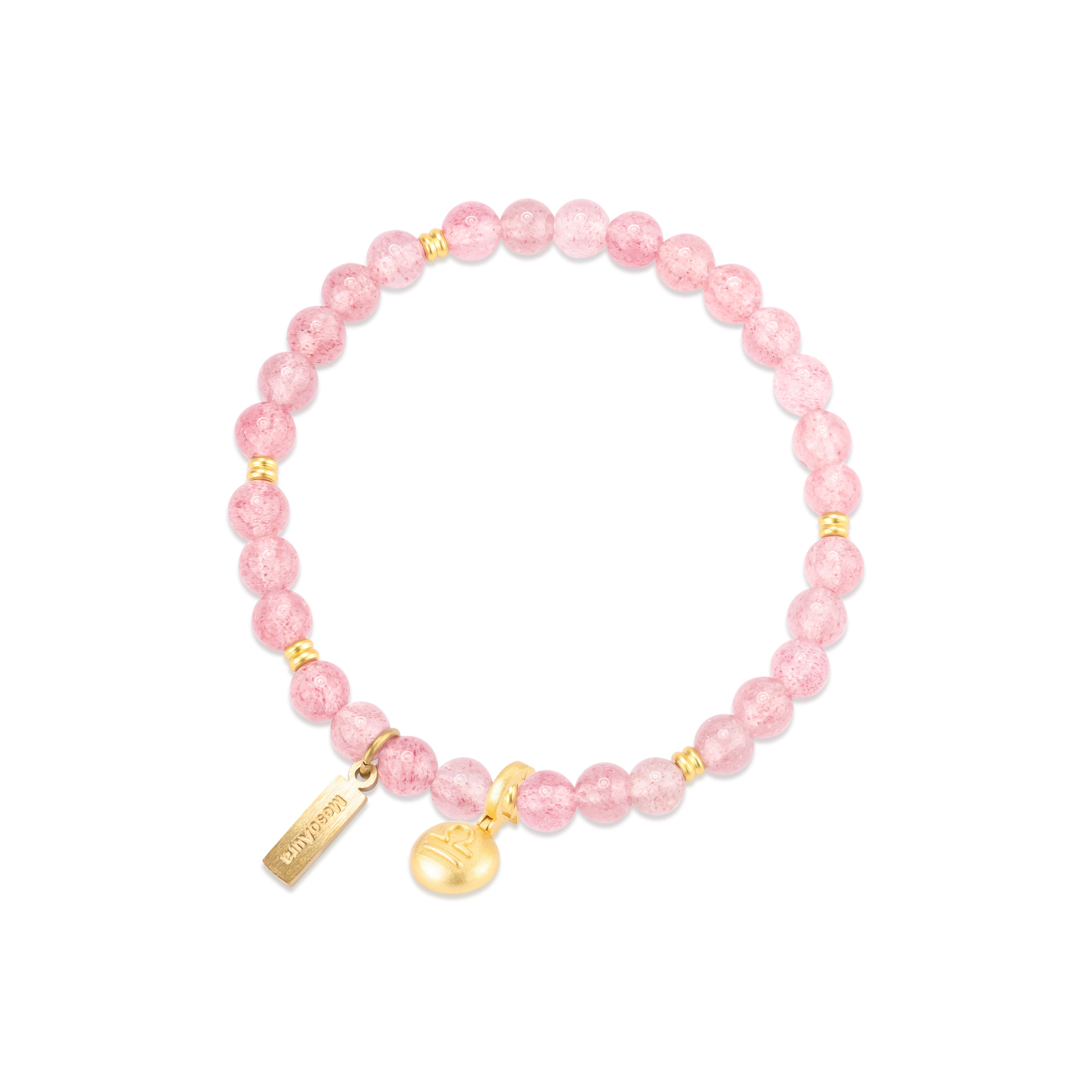 Sweet Attraction Strawberry Quartz Bracelet