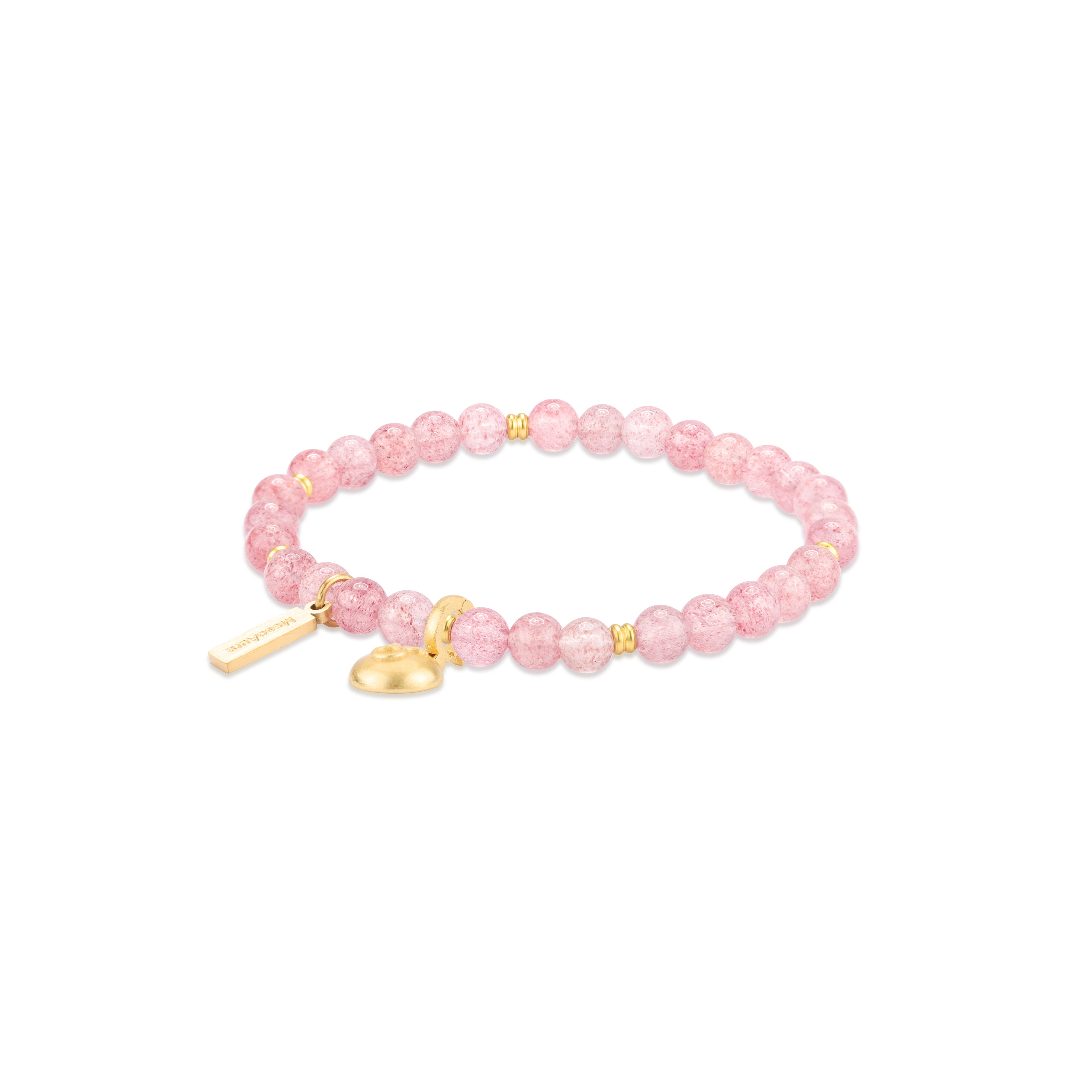 Sweet Attraction Strawberry Quartz Bracelet