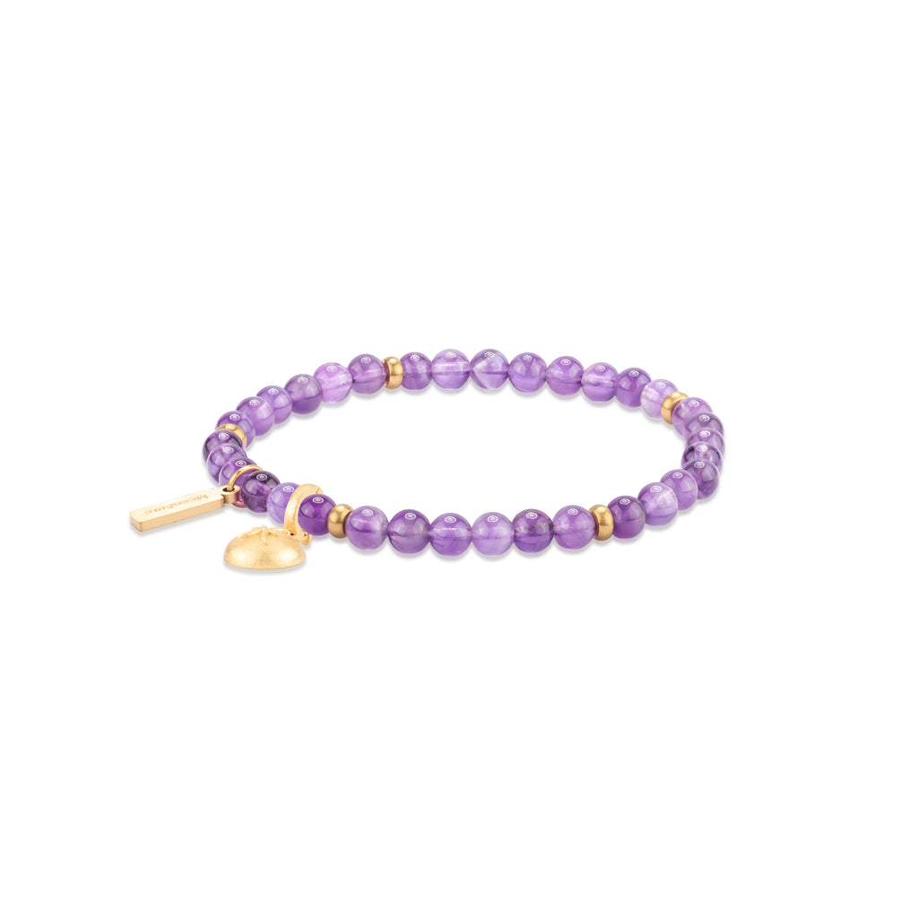 Starlit Guardian Amethyst Bracelet