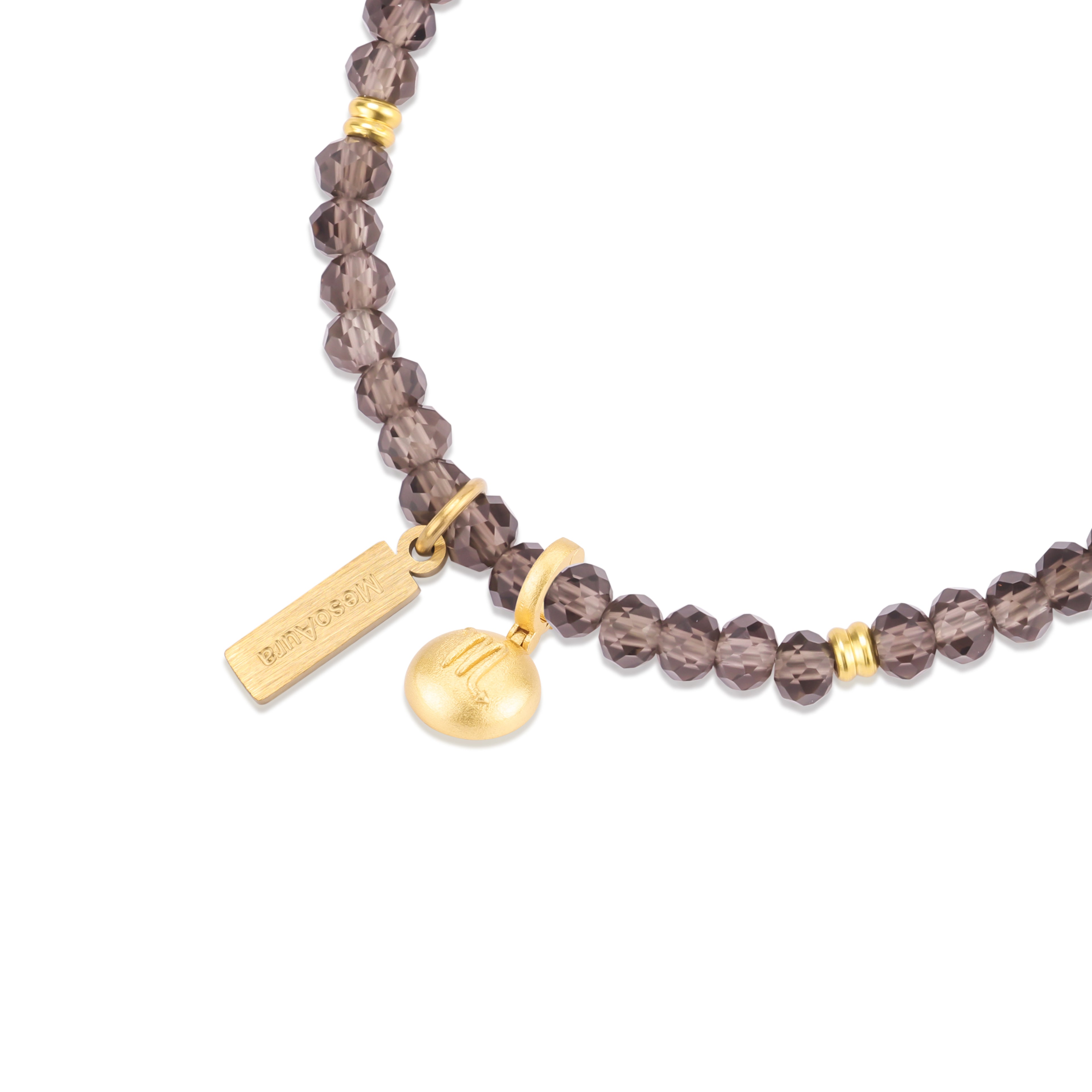 Steadfast Fortune Smoky Quartz Bracelet