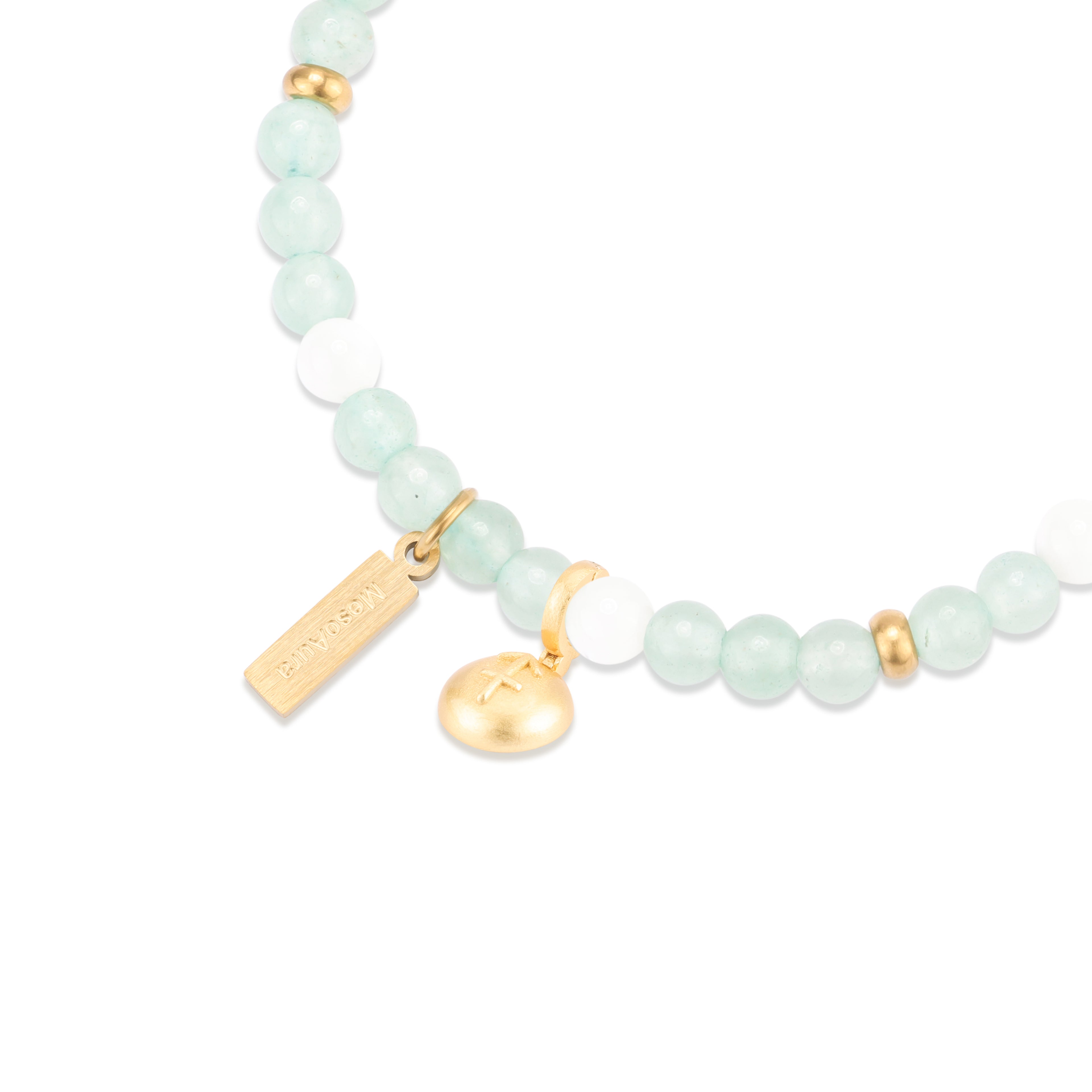 Prosperity Shield Green Aventurine Bracelet