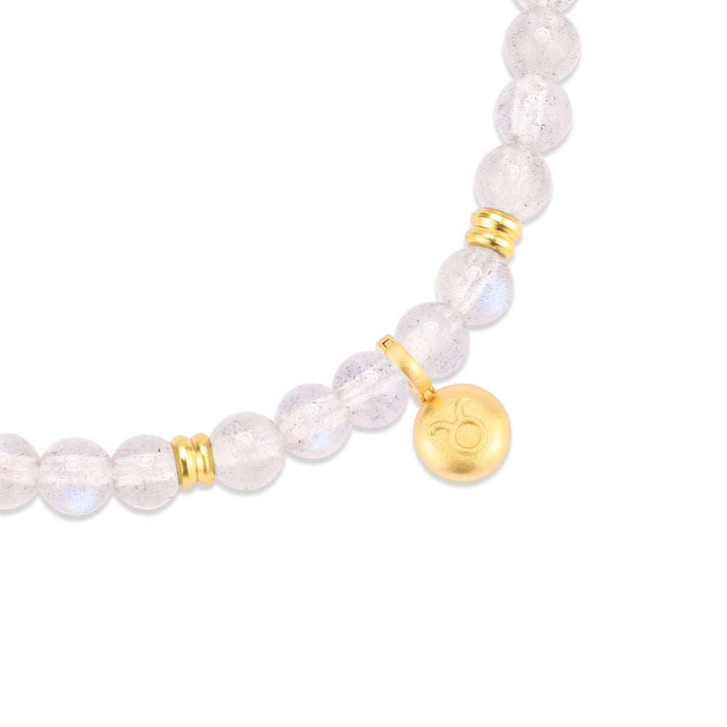 Moonlit Bond Gray Moonstone Bracelet