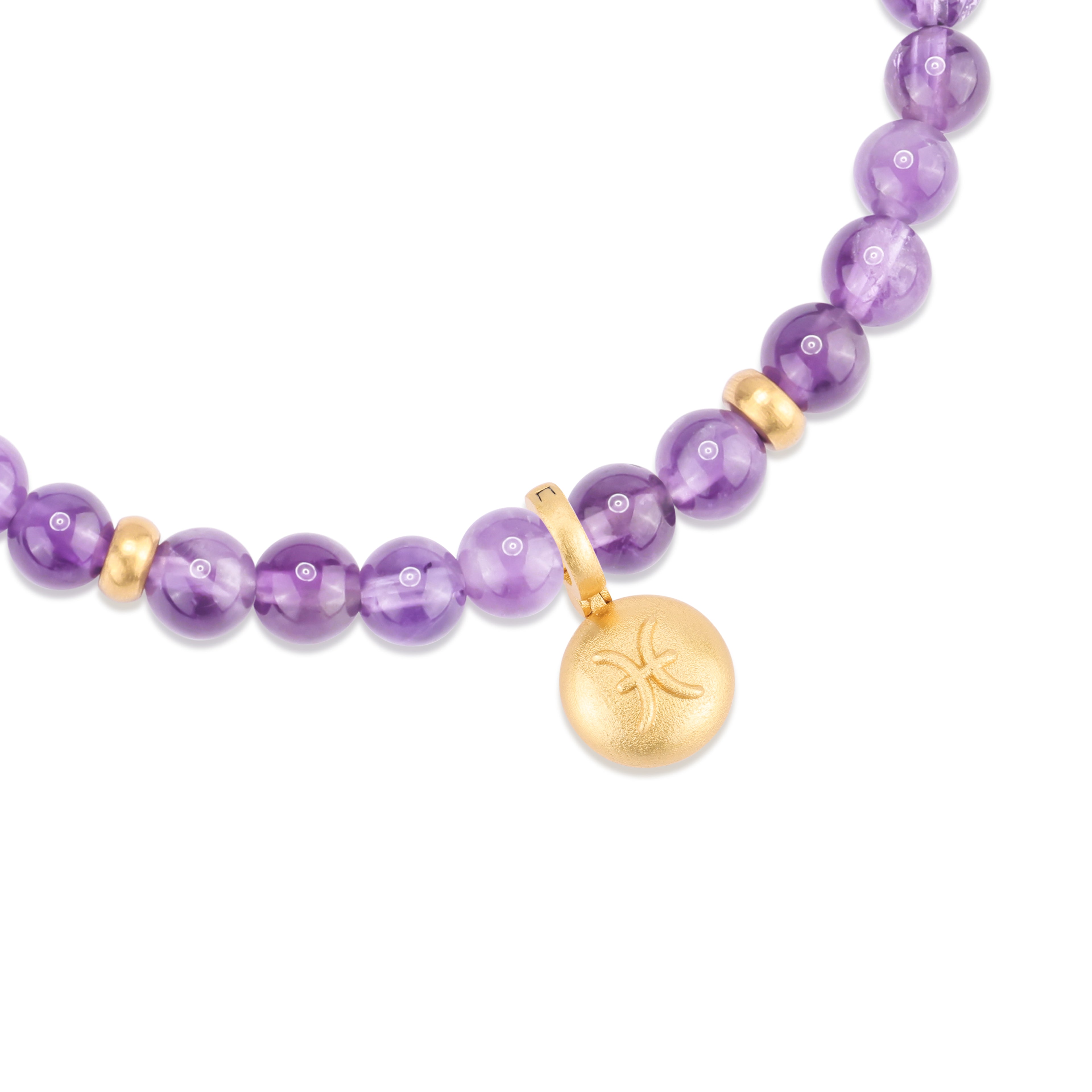 Starlit Guardian Amethyst Bracelet