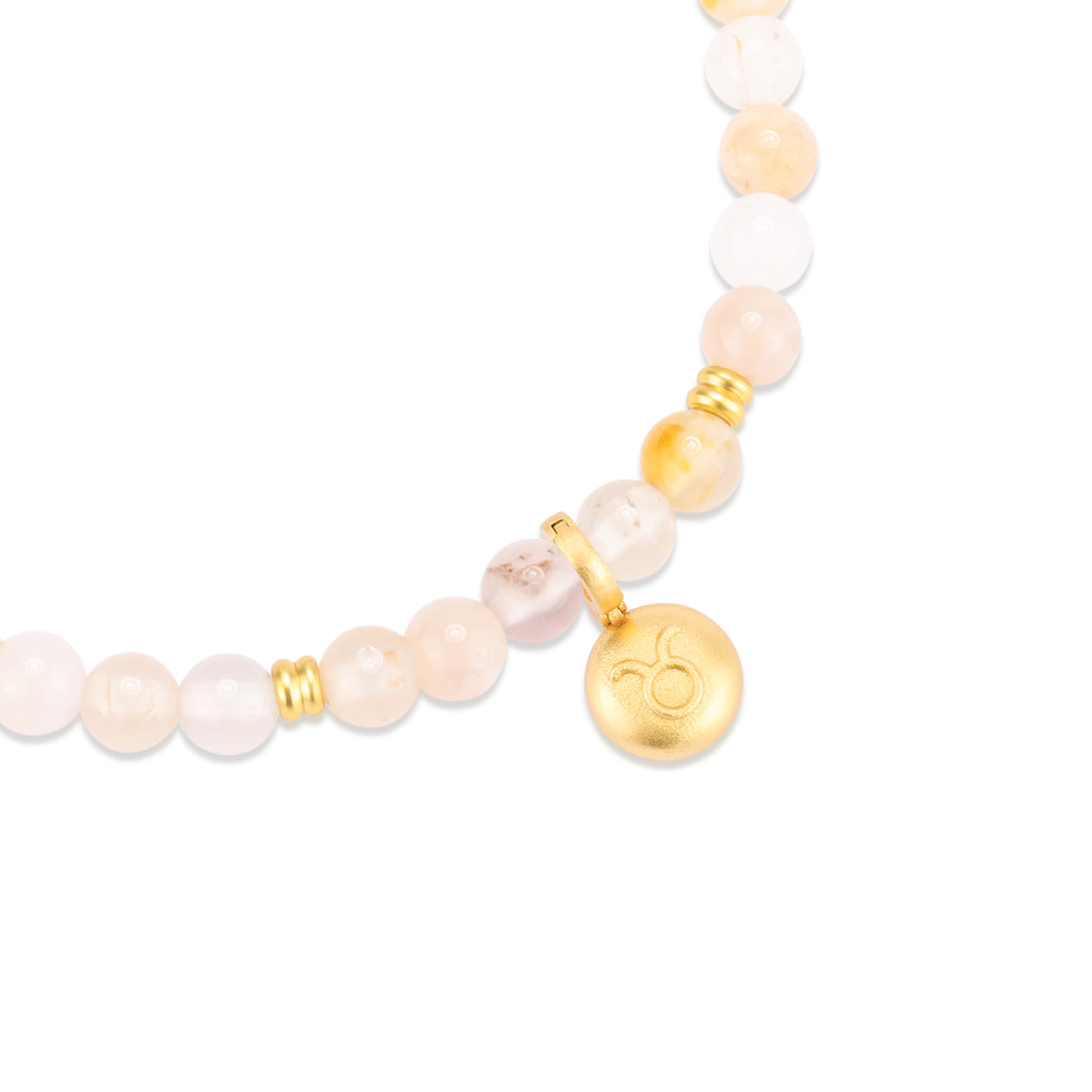 Blossom Fate Sakura Agate Bracelet