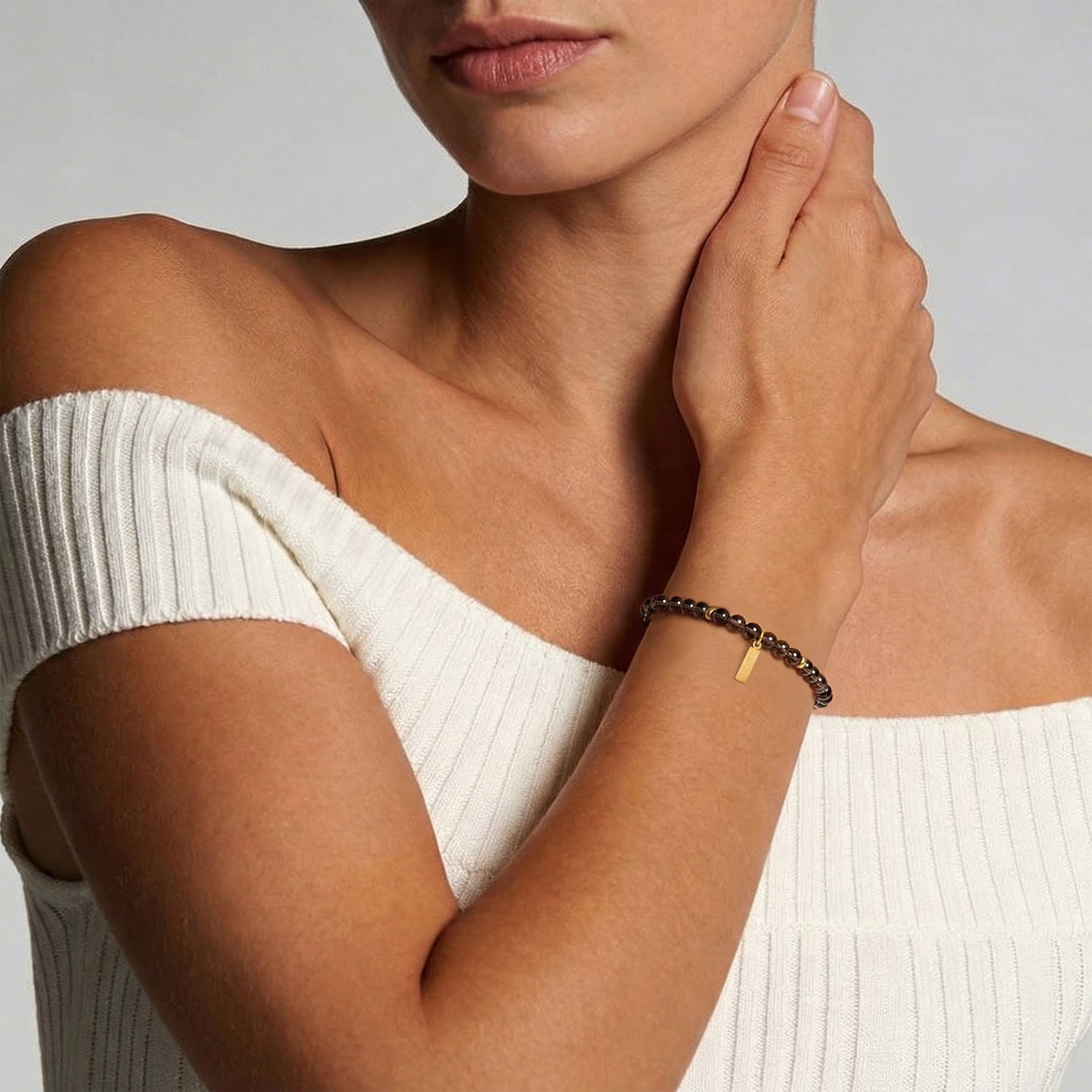 Earthbound Anchor Smoky Quartz Bracelet