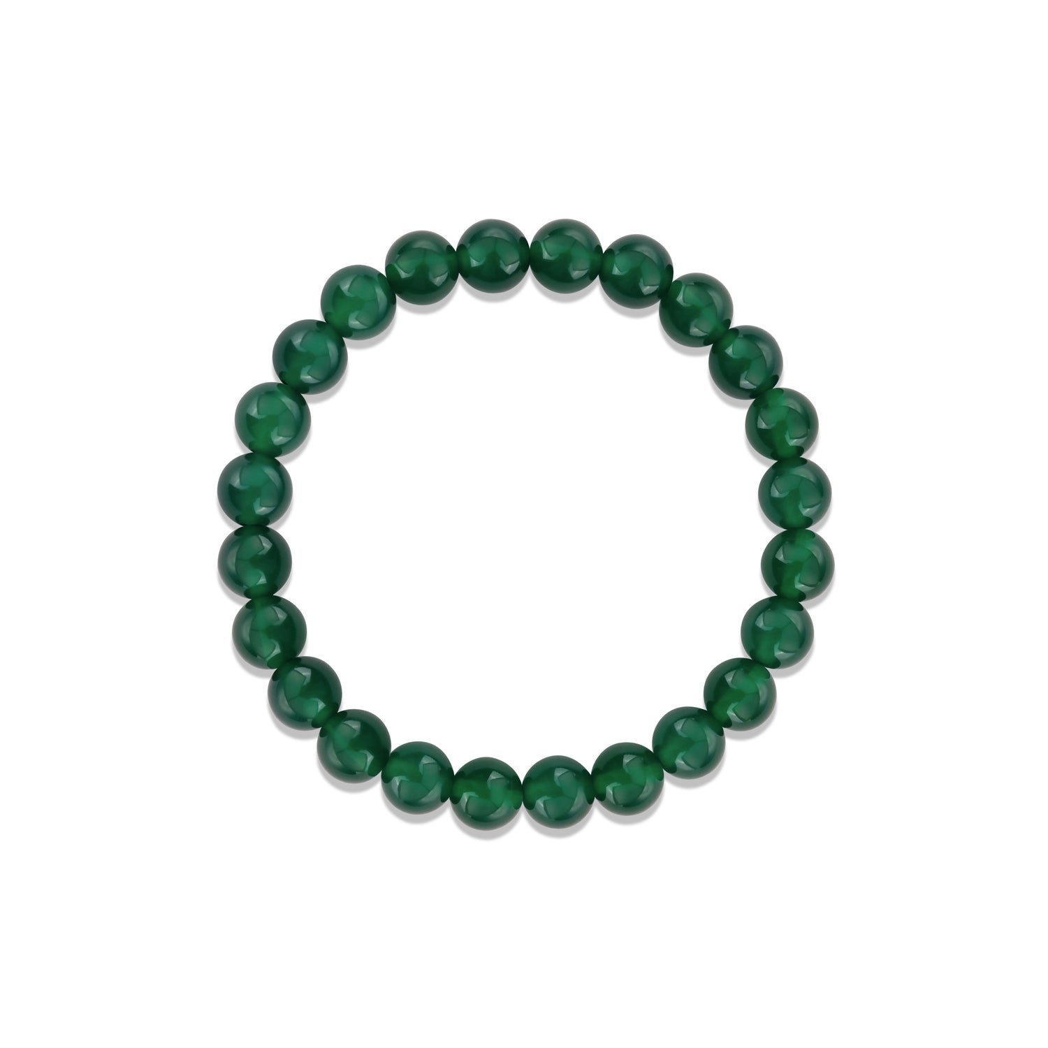 Football Series Green Agate Bracelet