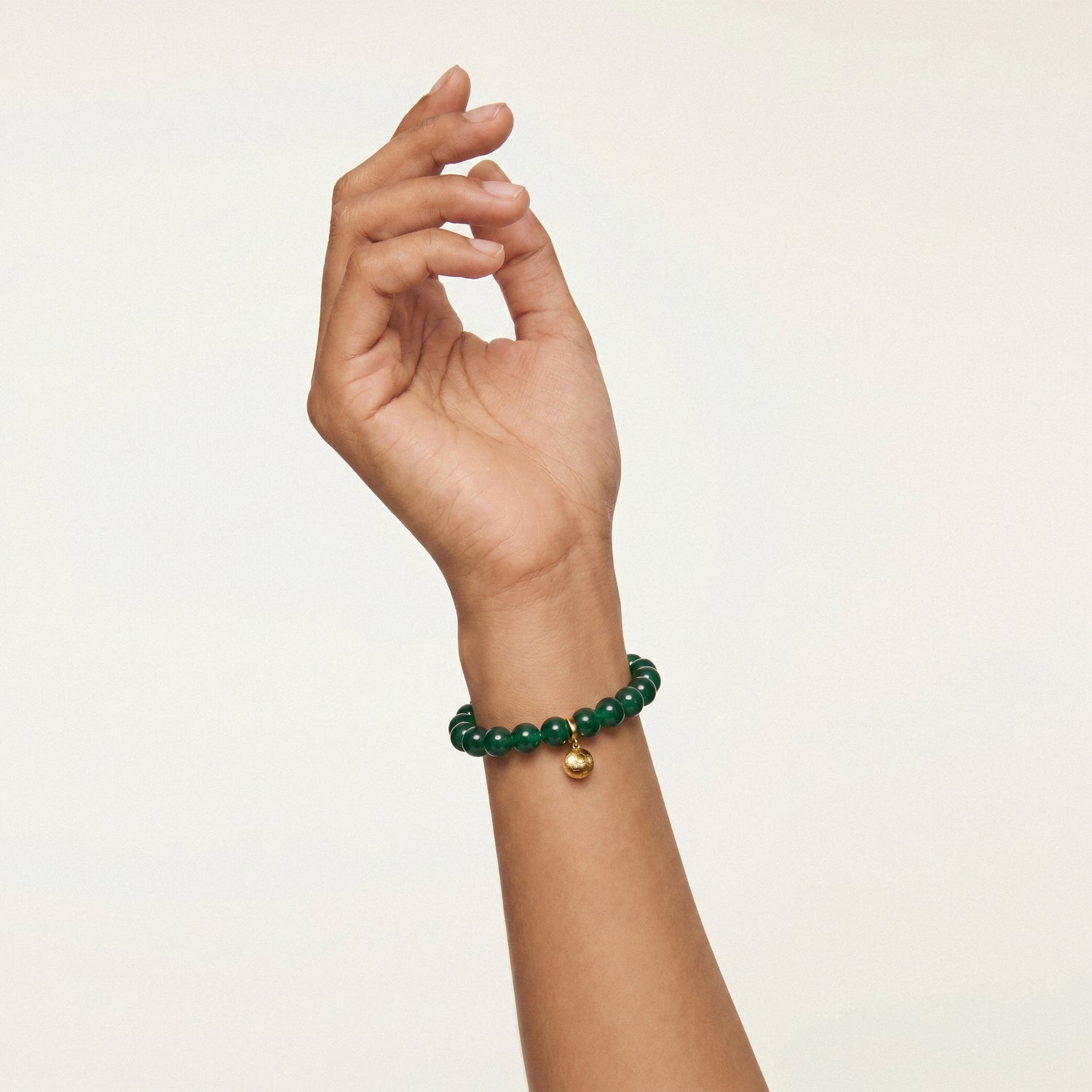 Football Series Green Agate Bracelet