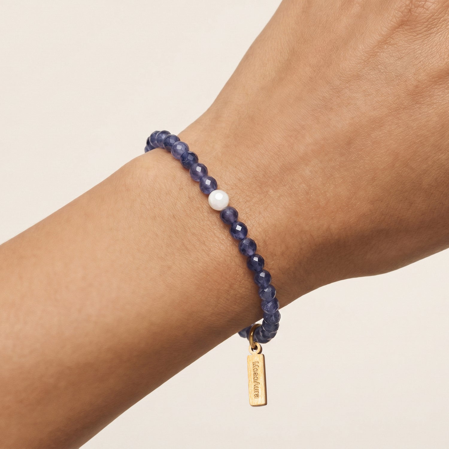 Navigational Compass Iolite Bracelet
