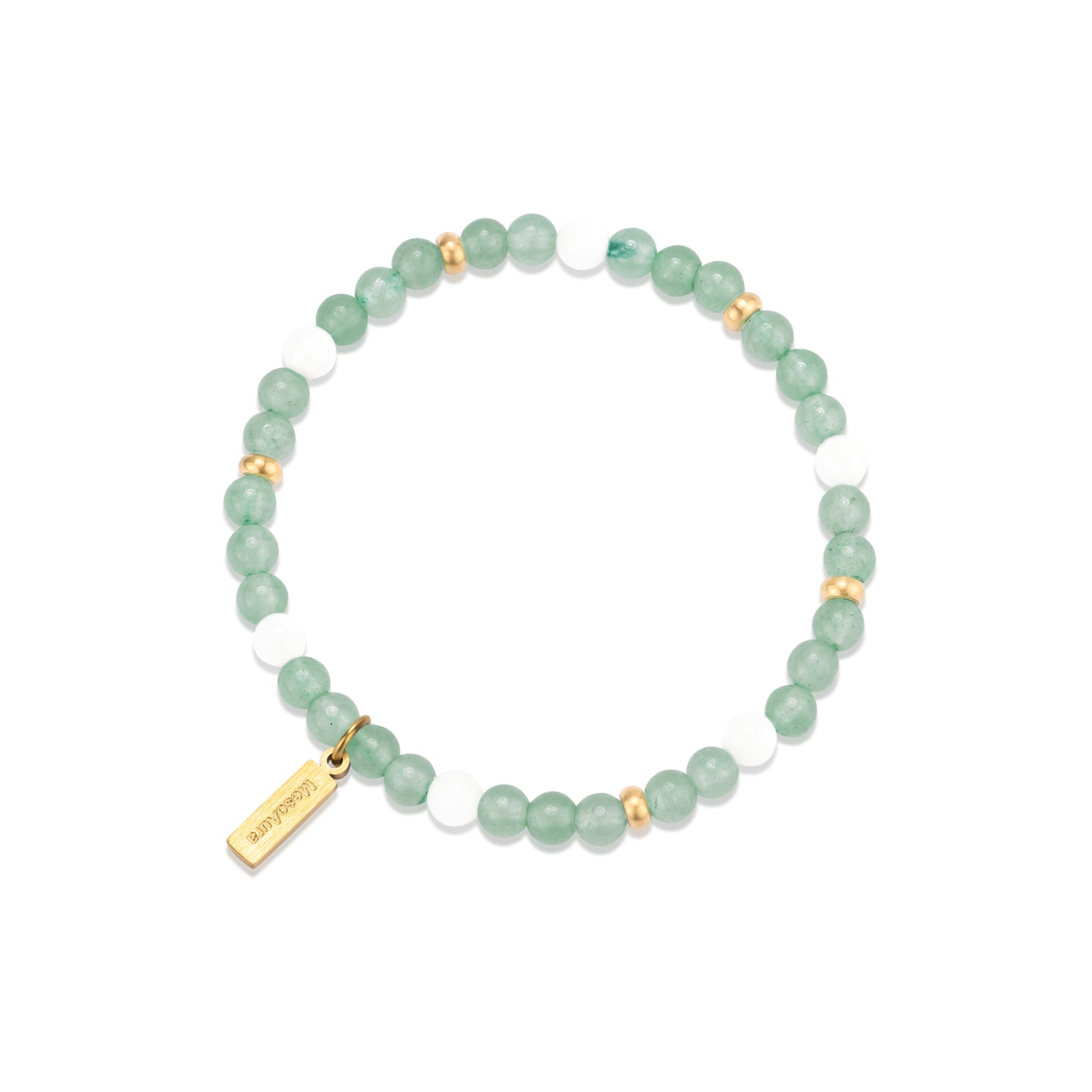 Prosperity Shield Green Aventurine Bracelet