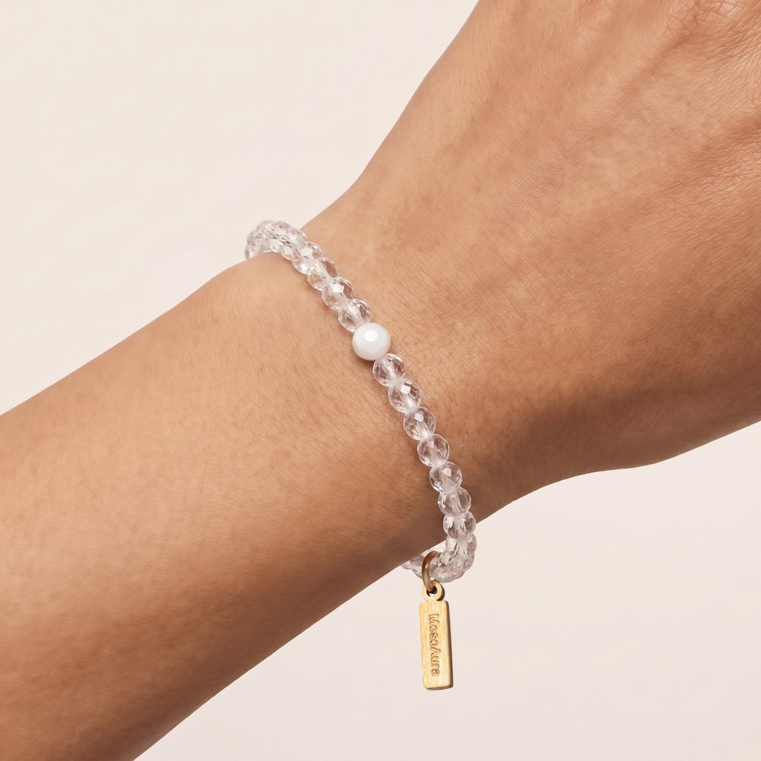 Pure Channel Clear Quartz Bracelet