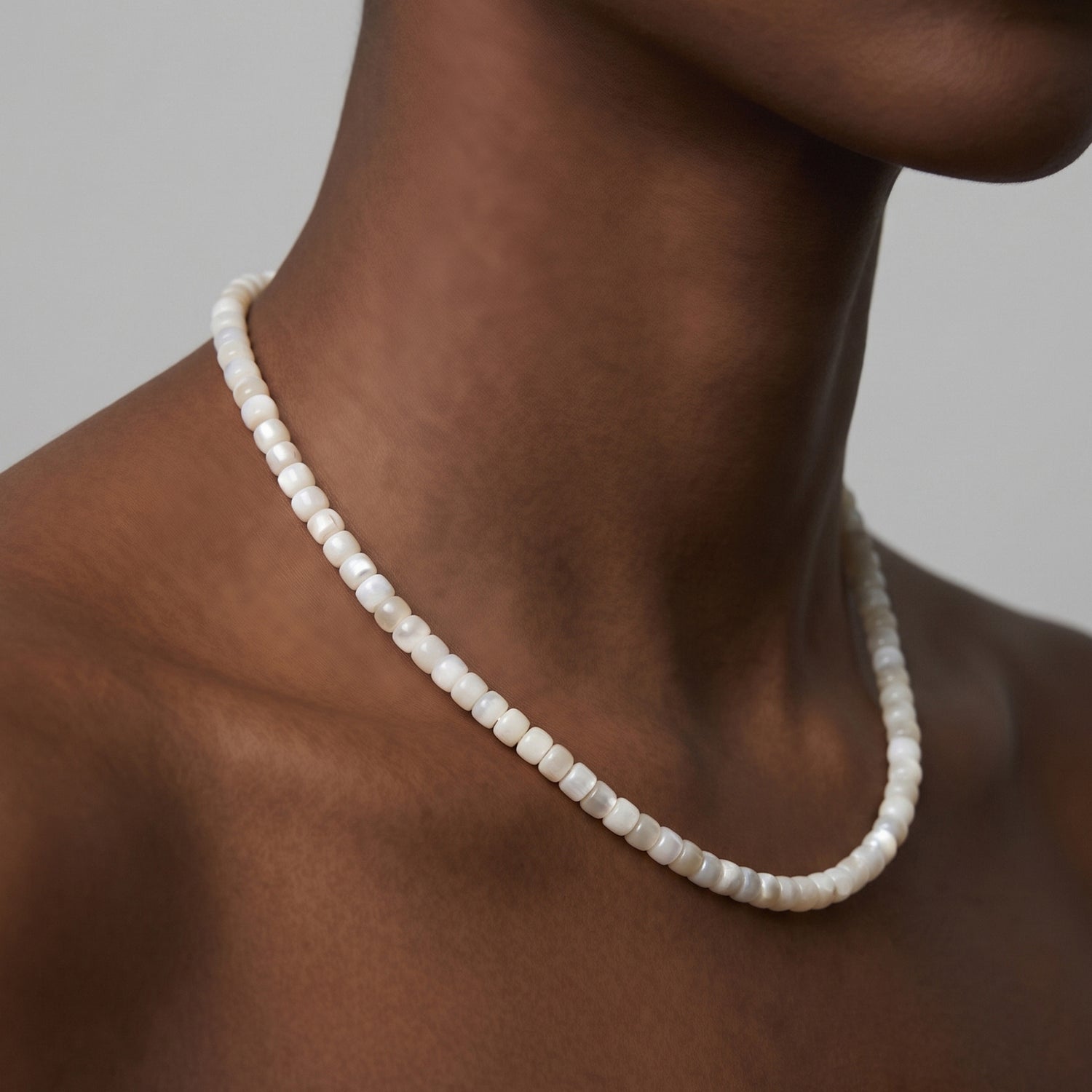 Slice Mother of Pearl Calming Necklace