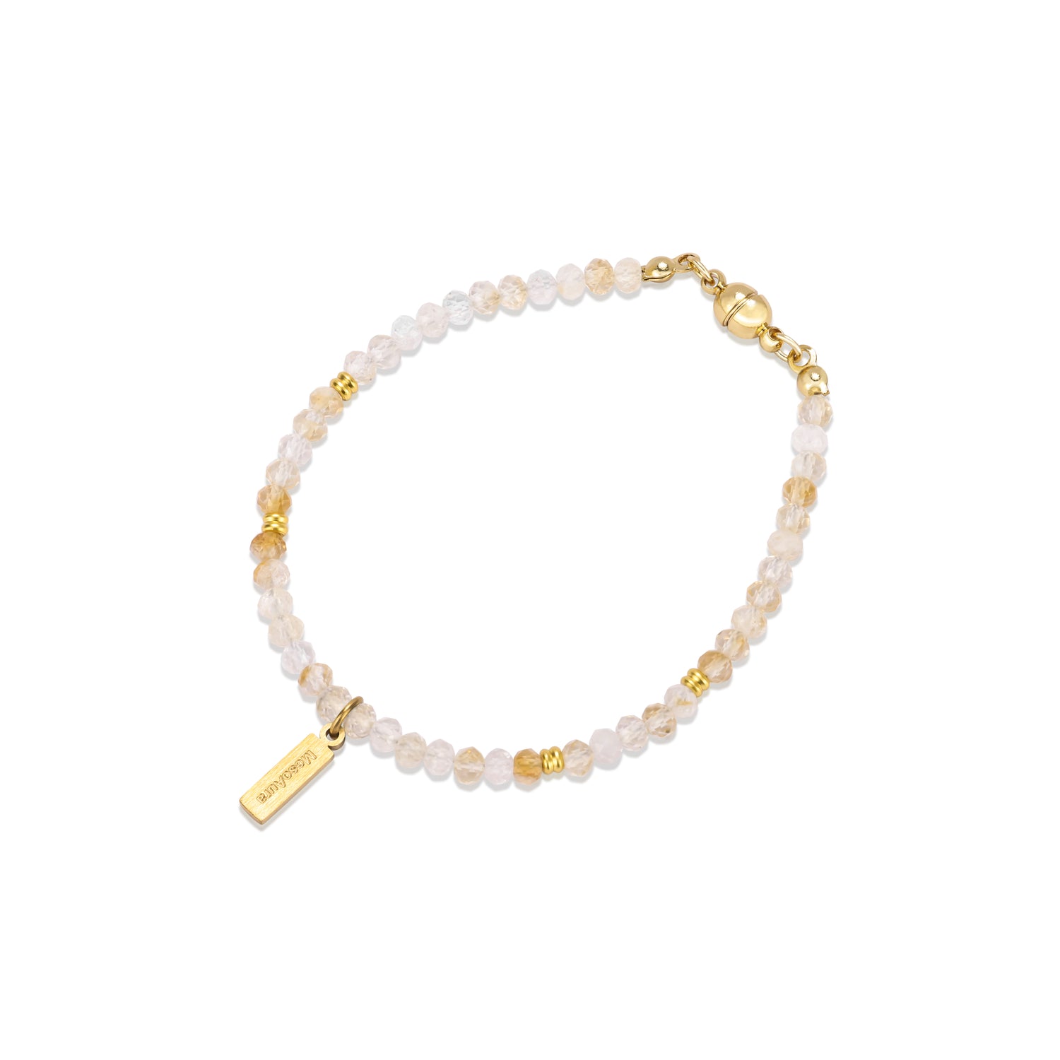 Sunlit Fortune Citrine Magnetic Clasp Bracelet
