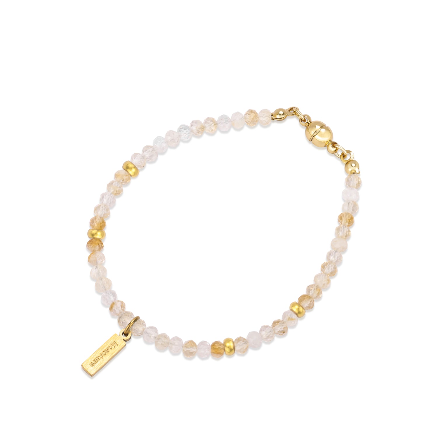Sunlit Fortune Citrine Magnetic Clasp Bracelet