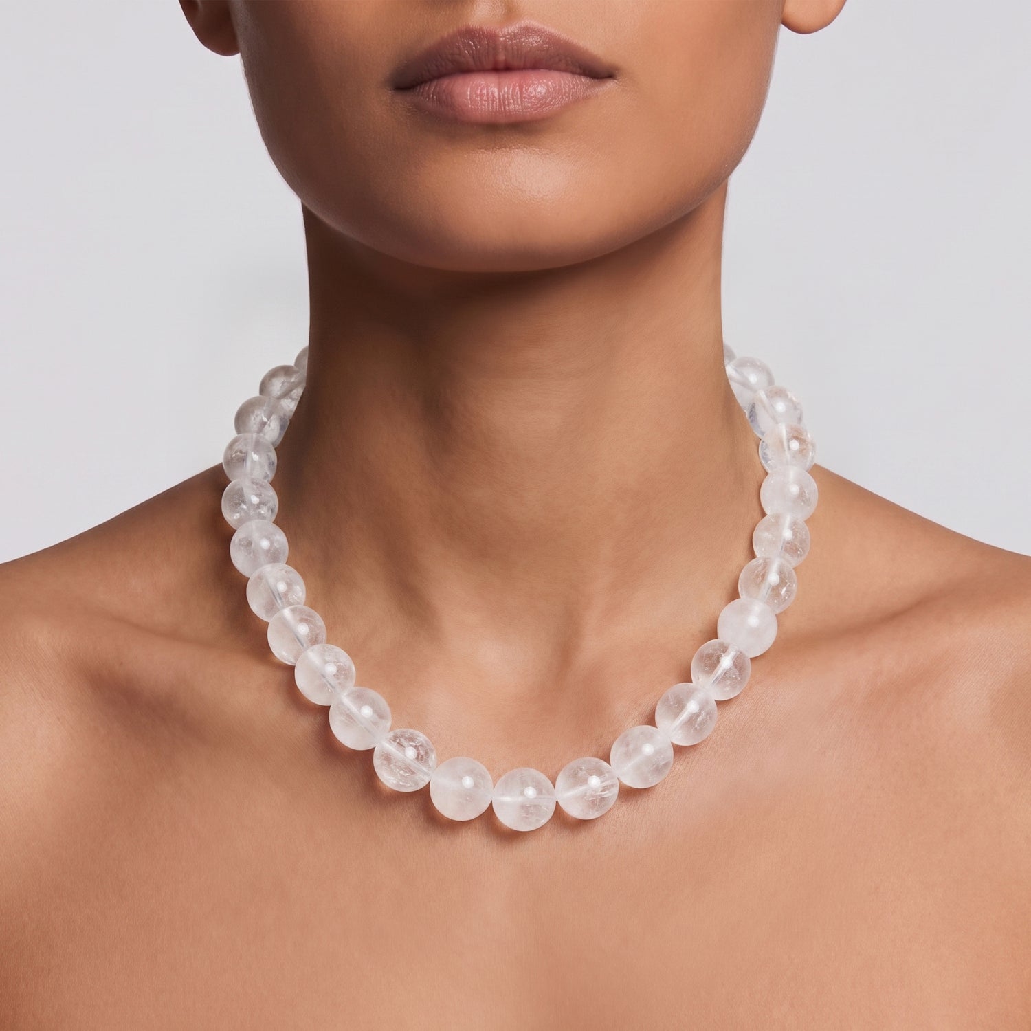 White Phantom Quartz Clarity Necklace